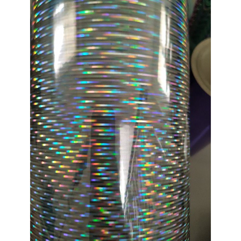 

1meter x 20cm sticker hologram motif hujan