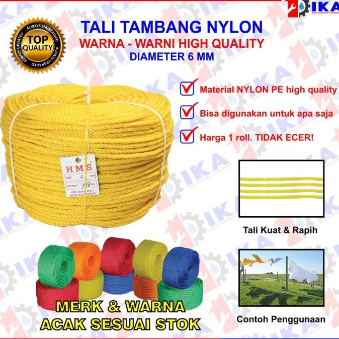 

BUKU & ALAT TULIS PERLENGKAPAN SEKOLAH & KANTOR TALI TAMBANG 6 MM