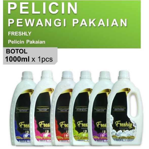 Parfum Laundry Freshly 1 Liter  Pewangi, Pelicin dan Pelembut  Untuk Setrika | Izin Kemenkes