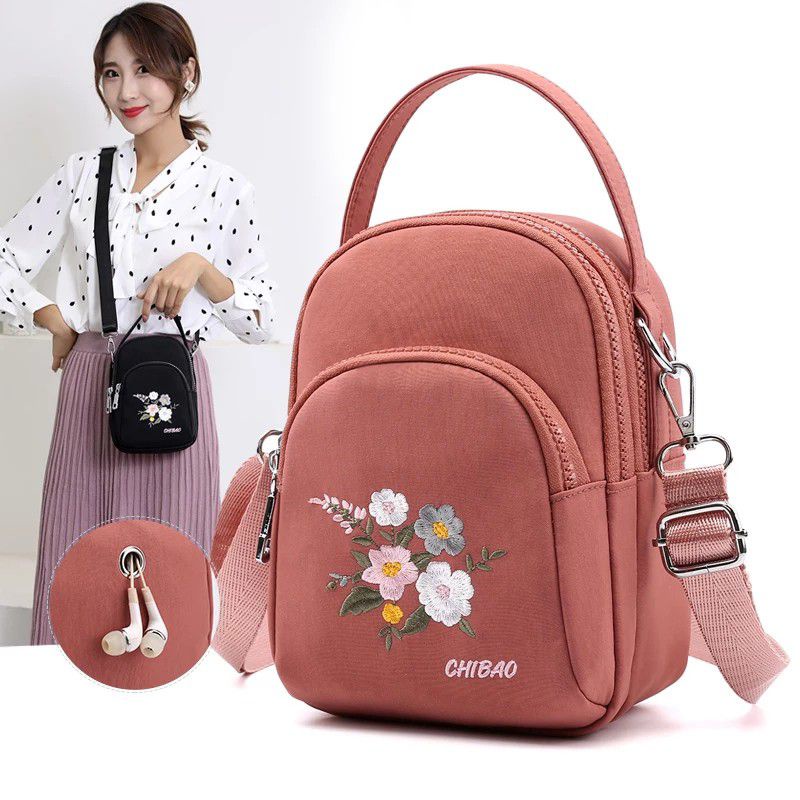 Tas Selempang Wanita Slingbag Flower Handbag Tas Cewek Fashion Murah