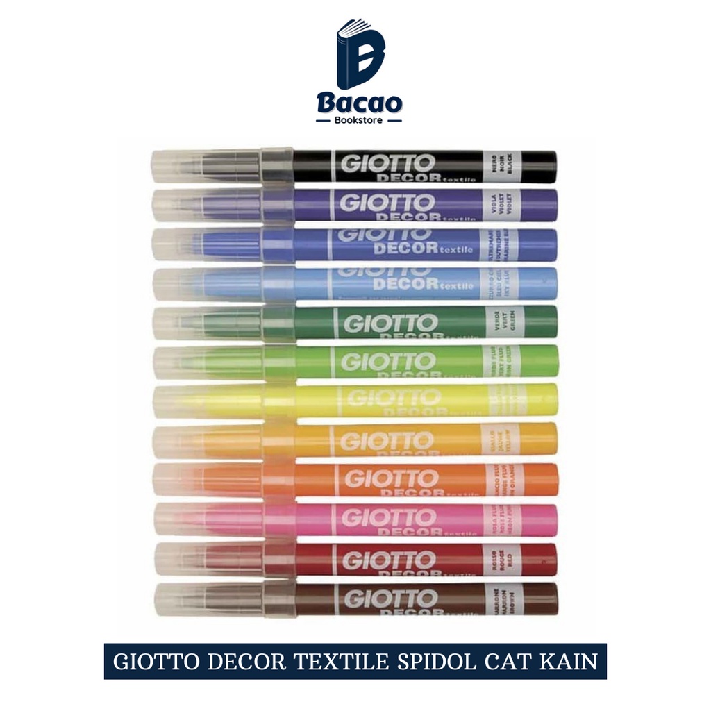 

Giotto Decor Textile Spidol Cat Kain - Giotto HARGA SATUAN