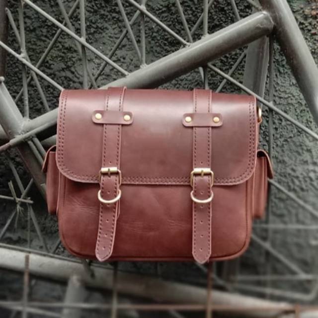 Sidebag Kawasaki W175 /Tas Motor kulit asli/tas motor/sidebag motor kulit/tas motor custom