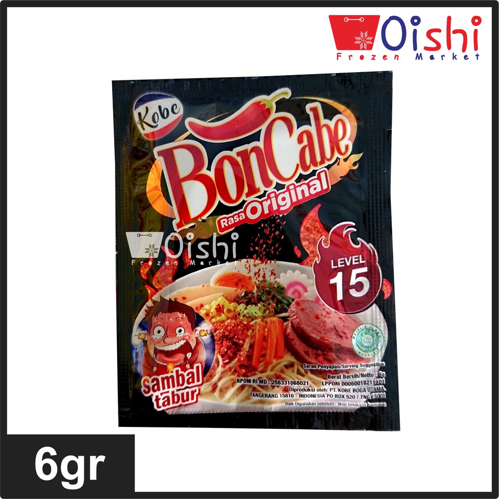 

BonCabe Original Sachet 6gr Level 15 Sambal Tabur