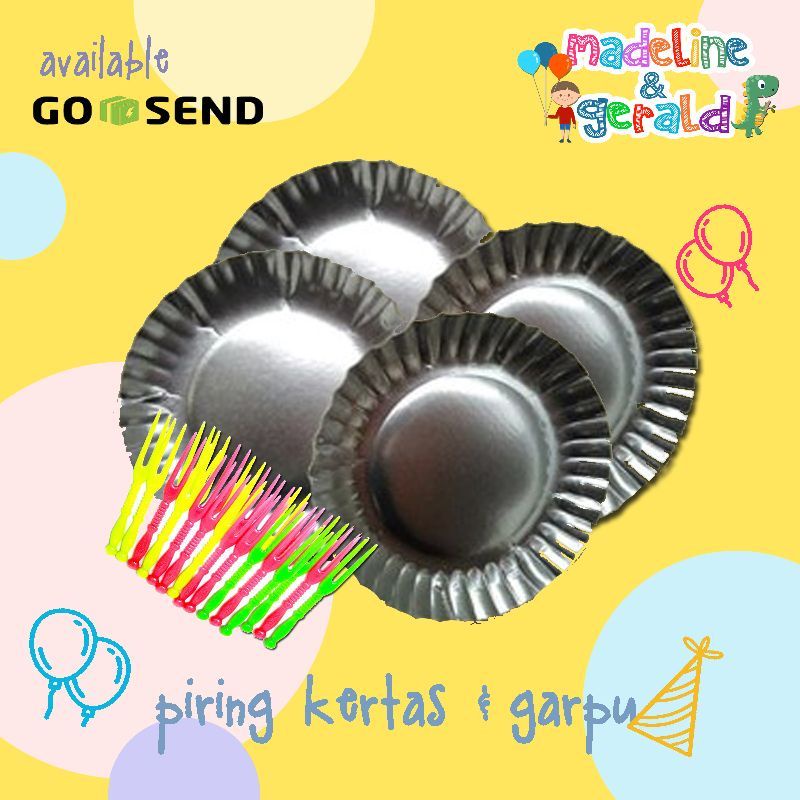 piring kertas kue Garbu Kue kecil Garbu makan Plastik