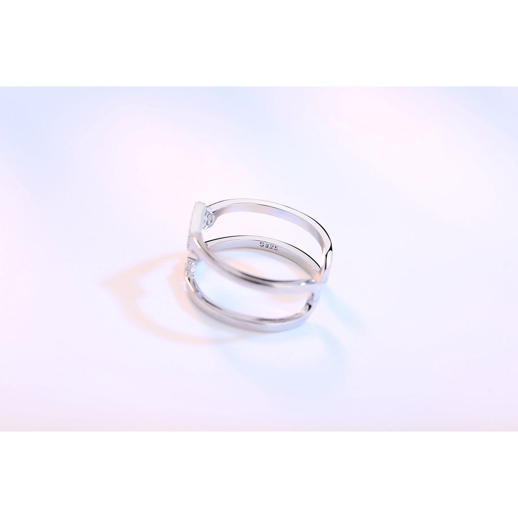 cincin perak 925 cincin asli untuk wanita Cincin yang dapat disesuaikan Cinta Fashion Perhiasan cincin perak cincin wanita