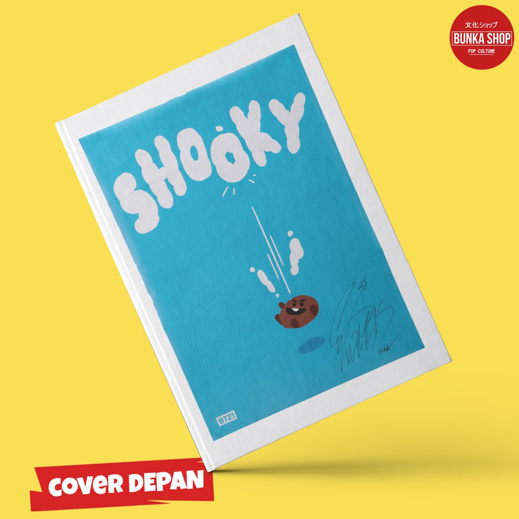 

Note Book Hardcover Musik Korea Kpop BT21 Shooky Ukuran A5 Buku Tulis Catatan Murah Notebook Agenda Jurnal Planner Gift Couple