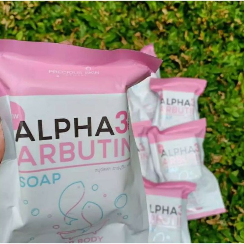 SABUN ALPHA ARBUTIN 3 PLUS PRECIOUS SKIN / WHITENING SOAP BPOM 80 GRAM