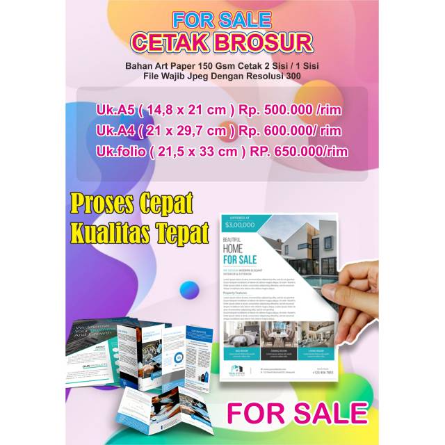 Cetak Brosur Uk Folio Termurah Shopee Indonesia