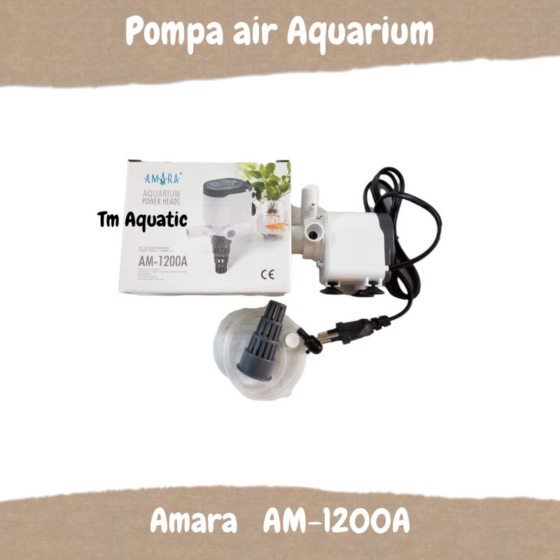 WATER PUMP/POMPA AQUARIUM AMARA AM-1200A MURAH LENGKAP