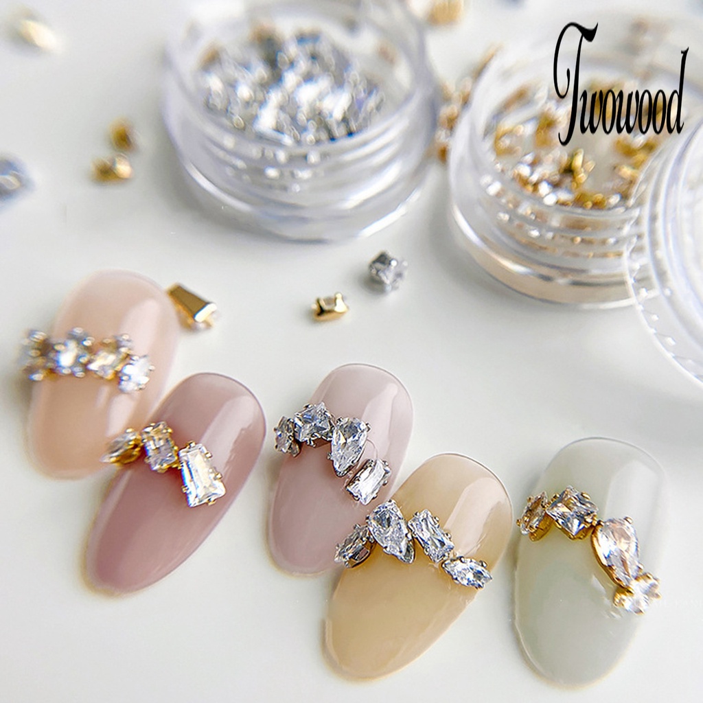 20 Pcs Ornamen Perhiasan Berlian Imitasi Bentuk Tetesan Air Mata Kuda Bahan Zirkon Untuk Dekorasi Nail Art