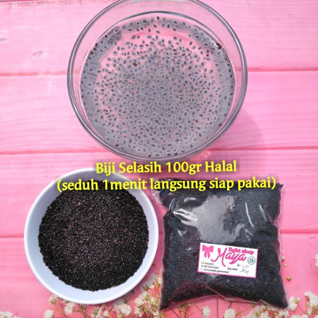 Biji Selasih 50gr 100gr Basil Seed Dessert Minuman Kualitas Premium Shopee Indonesia