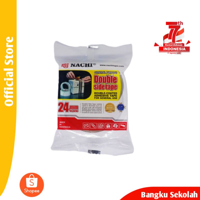

Isolasi Double Tape Nachi 24 mm x 10 Yard