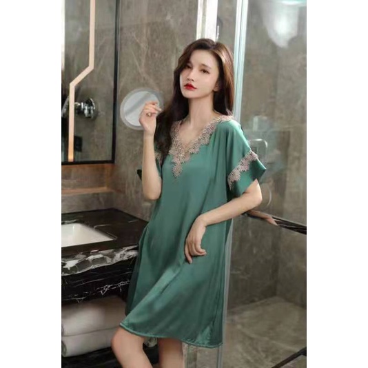 Dress Satin Daster Sexy Night Dress Sleepwear 61168172