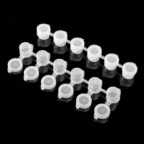 

[Grosir] Pot Plastic Renteng / Wadah Cat / Tempat Cat Kosong 6 x3ml
