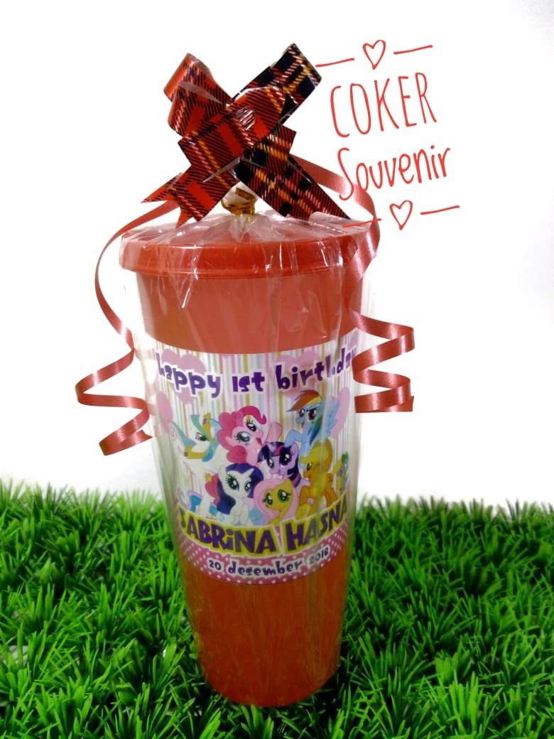 Souvenir Ultah Tumbler Tutup Murah