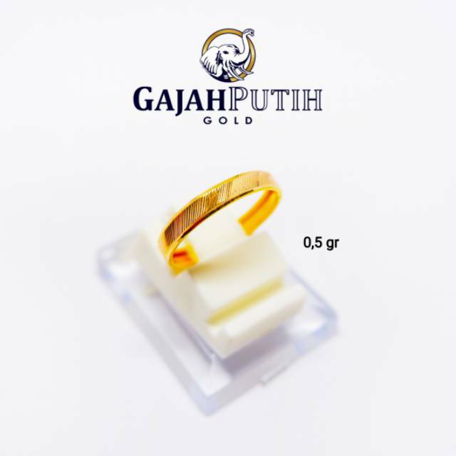 0,5gr Cincin Model Bangkok Asir Emas Asli Kadar 7 karat kodeO10508-20