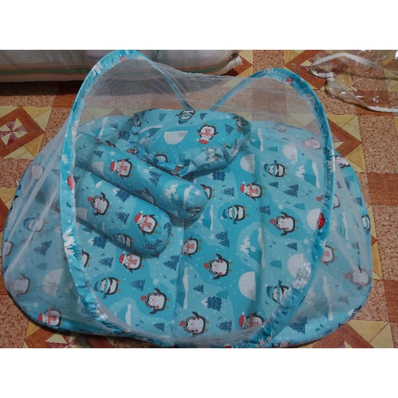 kasur set kelambu ,guling dan bantal khusus bayi