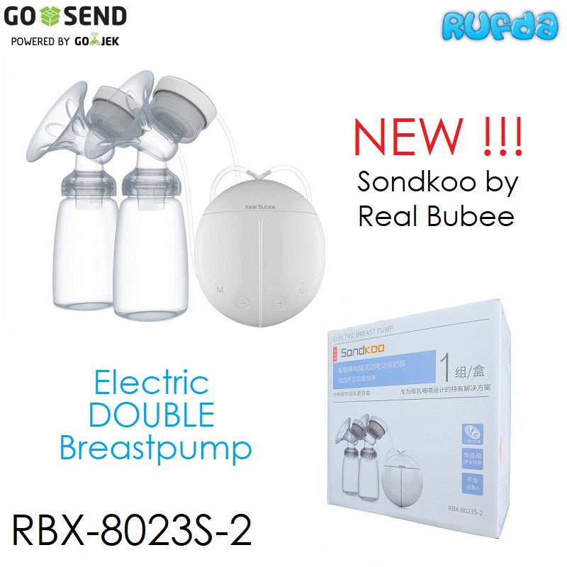 Real Bubee Double Electric Breast Pump Pompa ASI Elektrik Murah Berkualitas