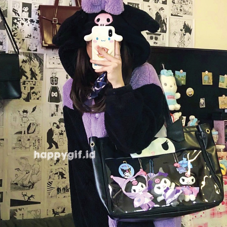 KUROMI KOSTUM ONESIE BAJU TIDUR DASTER PIYAMA KIGURUMI