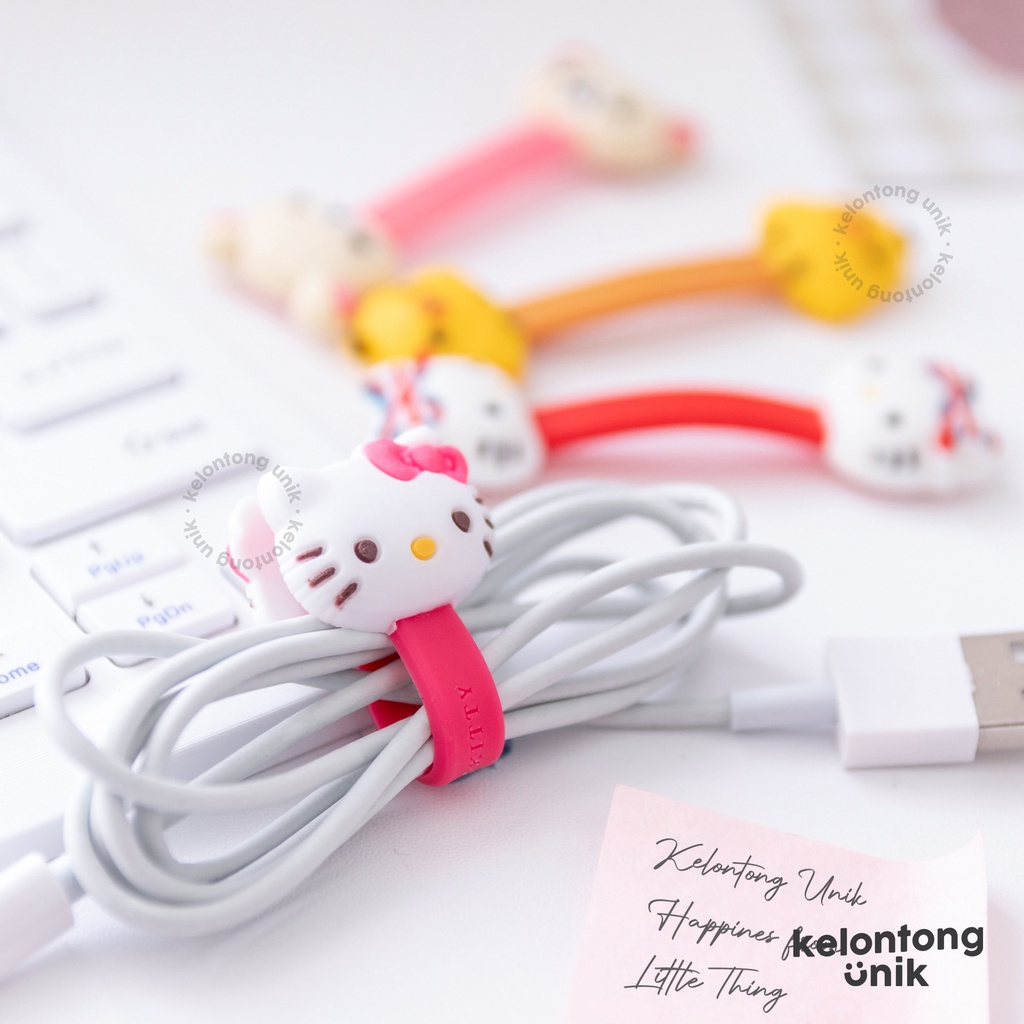 KECIL - Penjepit Kabel/ Klip Kabel/ Pengikat Kabel/ Penggulung Kabel/ Cord Holder