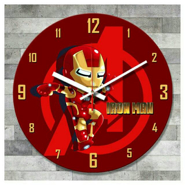 Jam dinding Iron Man