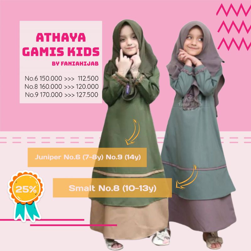 SALE Athaya Gamis Kids by Faniahijab