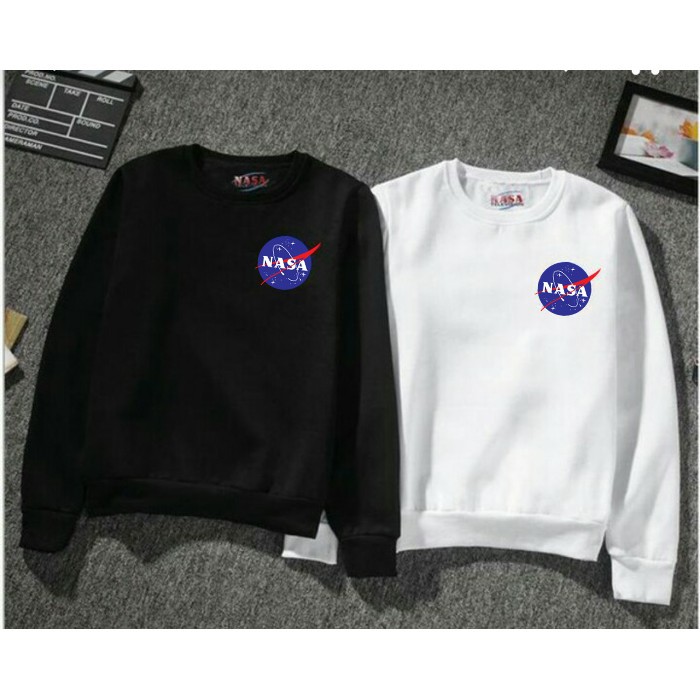 Sweater Basic NASA Jaket Pria/Wanita NASA Sweater Oblong