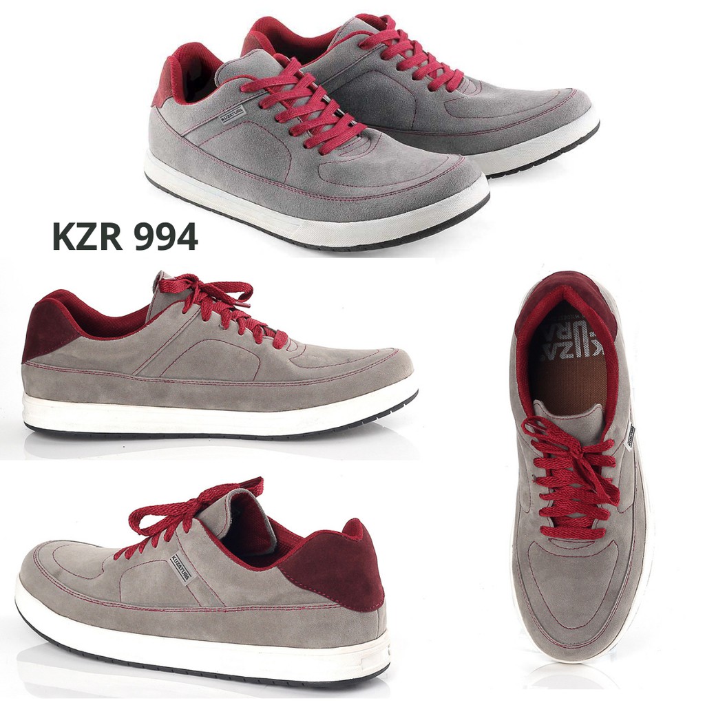 Sepatu Sneakers Kulit Asl Casual Pria Dengan Tali Keren Kuzatura Bandung Original