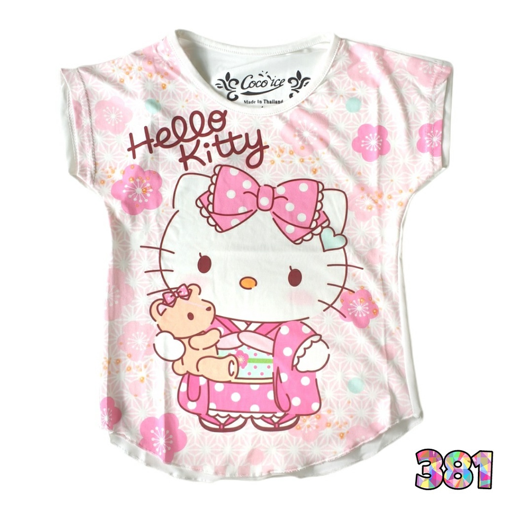 Kaos Anak Perempuan Coco Ice Hello Kitty