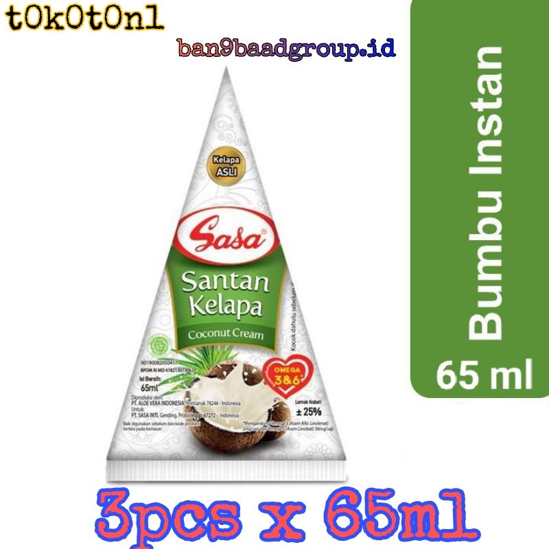 

Sasa Santan Cair 3 x 65ml