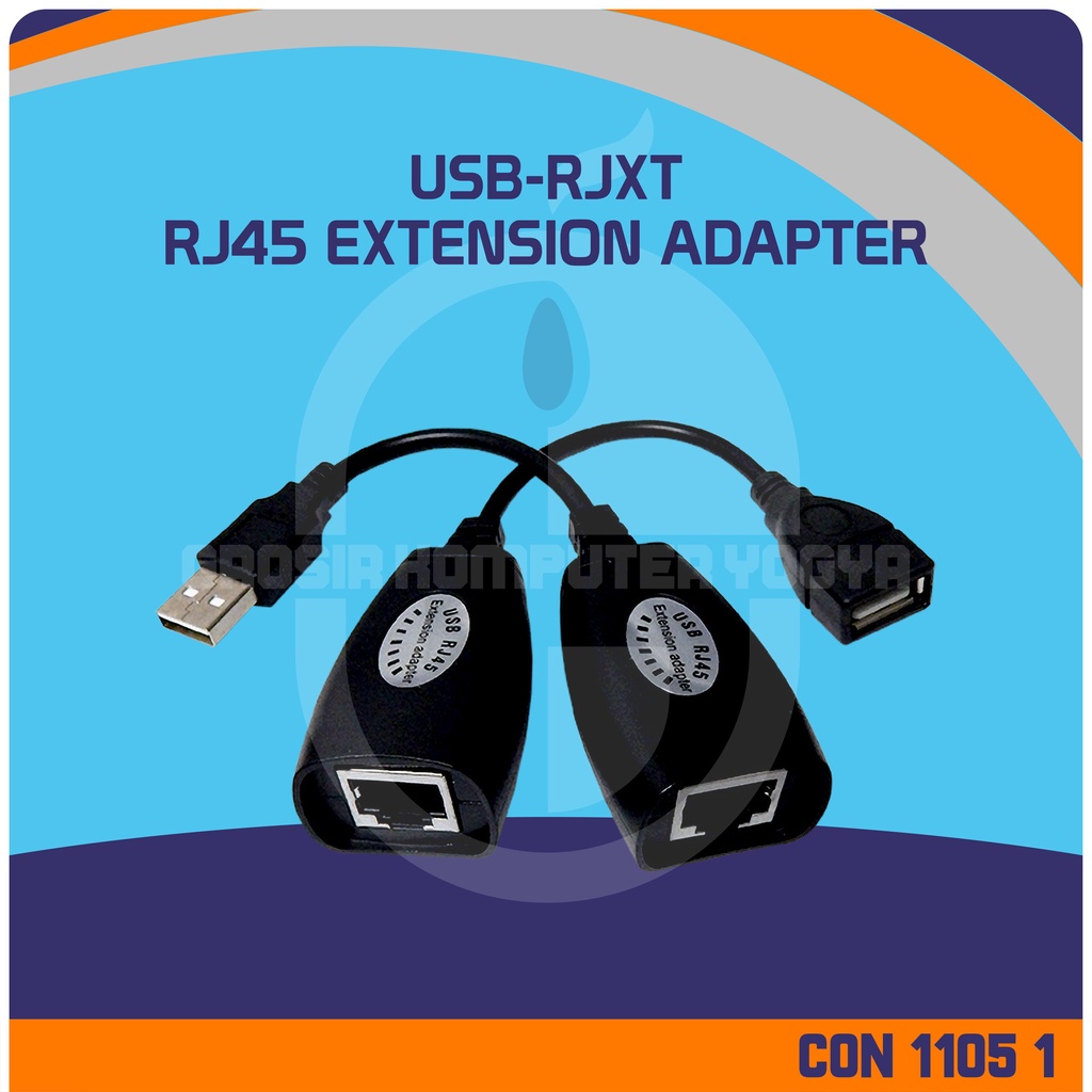 USB-RJXT USB RJ45 Extension Adapter Up to 150ft Connector Konverter