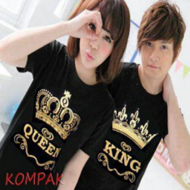 Kaos Couple / Kaos Pasangan / Baju Couple / Baju Pasangan Distro King Queen