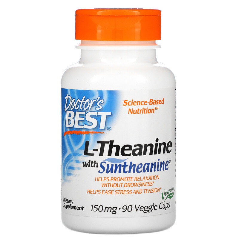 Doctors Best L Theanine 150mg 90cap Bantu Relaksasi Mood Cegah Stress