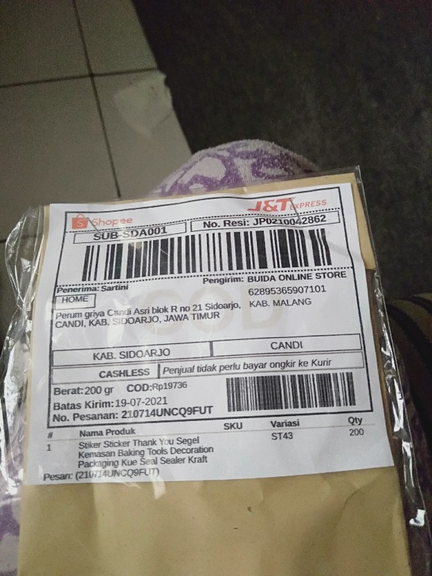 Stiker Sticker Thank You Segel Kemasan Baking Tools Decoration Packaging Kue Seal Sealer Kraft