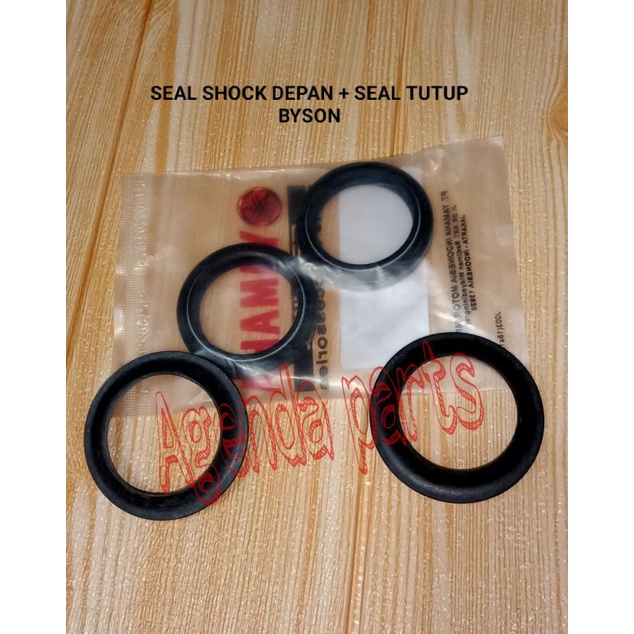 Seal Sil Shock Set Depan + Seal debu- byson sesuai gambar photo