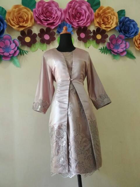 PRETTY dress pesta formal tersedia ukuran S hingga super jumbo / BAJU NATAL / MIDI / LACE bordir