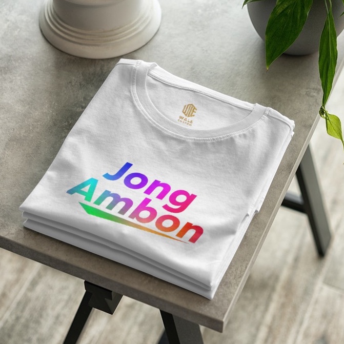 WALE Kaos Pria Ambon Maluku Jong Ambon