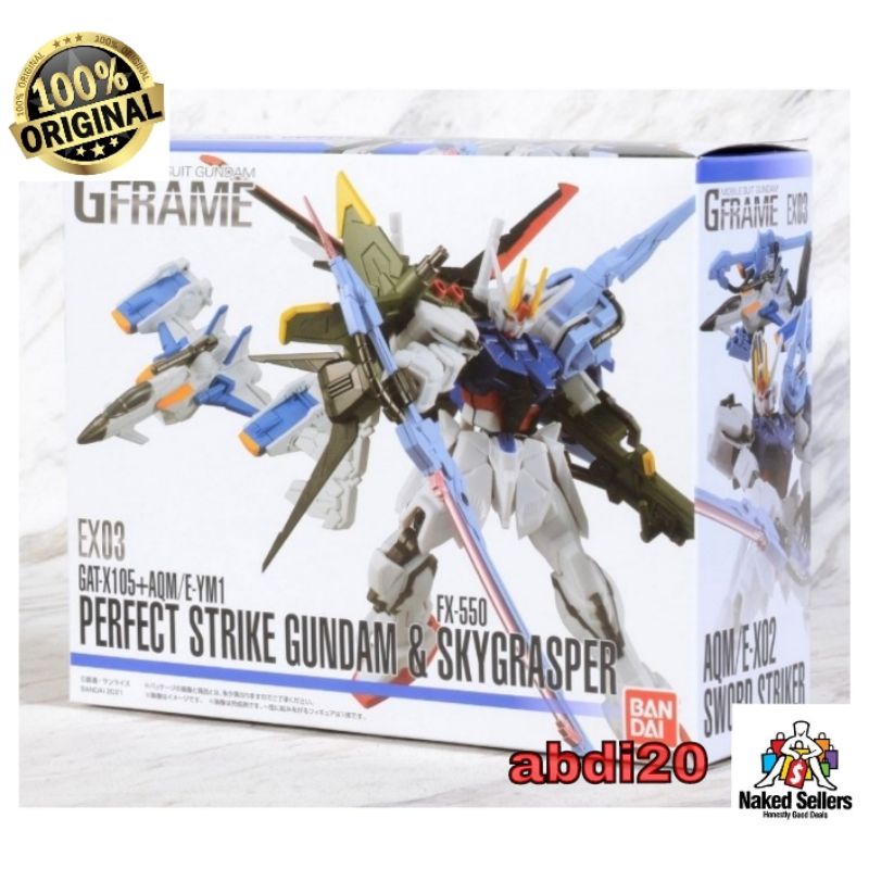 Mobile Suit Gundam G Frame EX03 Perfect Strike Gundam & Sky Grasper 
