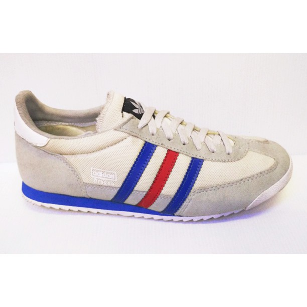 sepatu adidas dragon - putih list merah navy / sepatu sneakers adidas