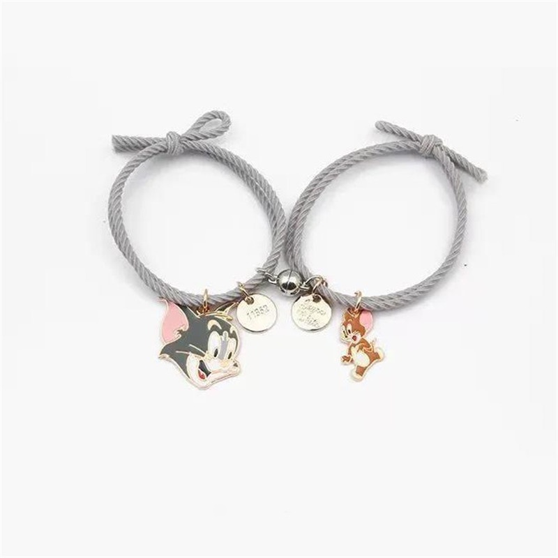 Gelang Magnet Couple Kartun kurumi Tom and jerry 2 pcs/ sepasang model jepang terbaru imut lucu cocok untuk pertemanan-Tom and Jerry 1