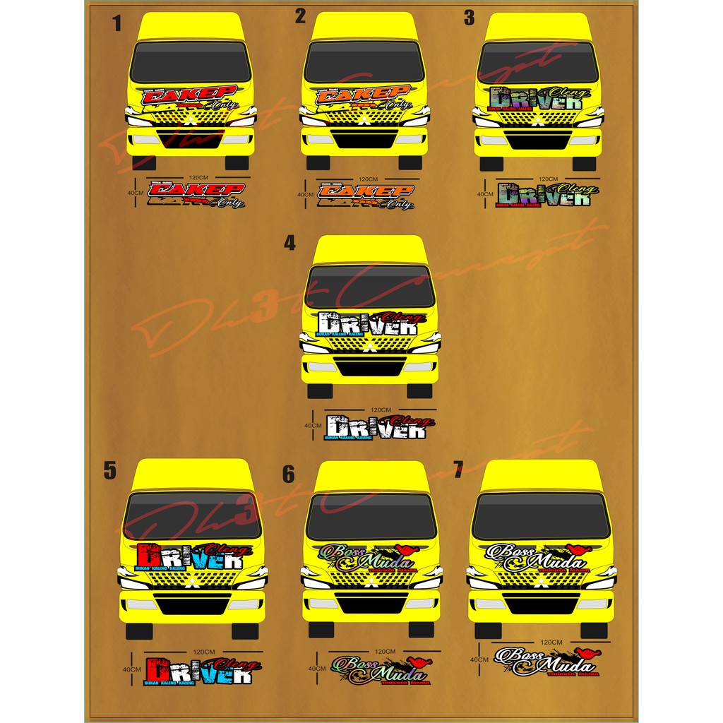 

Sticker Truck Depan Sticker Oleng Kata Kata Kabin Depan Truck