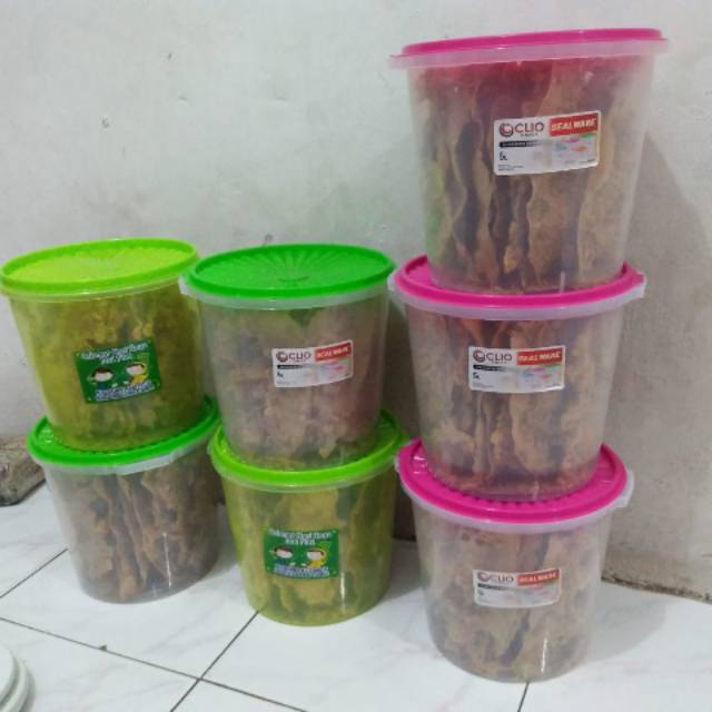 

Rempeyek gurih kemasan toples 5ltr