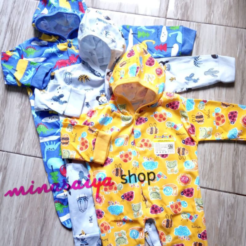 AIRIN BABY Jumpsuit Jumper Topi Bayi Baru Lahir SNI Newborn