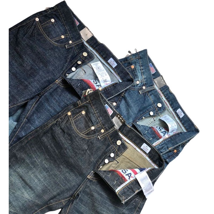 Celana Jeans Pria LV Made In Usa Distro Original Premium/Celana Jeans Cowok LV Distro Premium