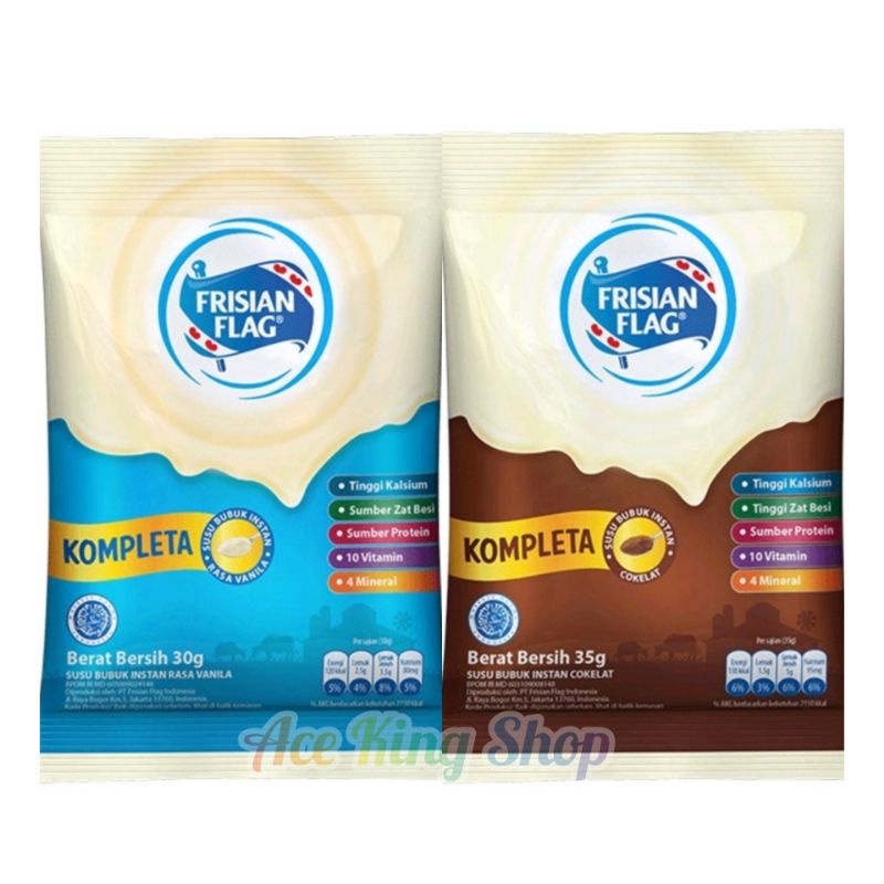 

Susu Bubuk Bendera Frisian Flag Kompleta 30gr 1 Sachet