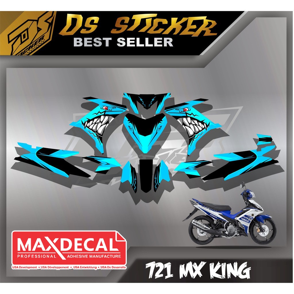 721  Decal Stiker List Variasi Jupiter MX new New Hiu shark