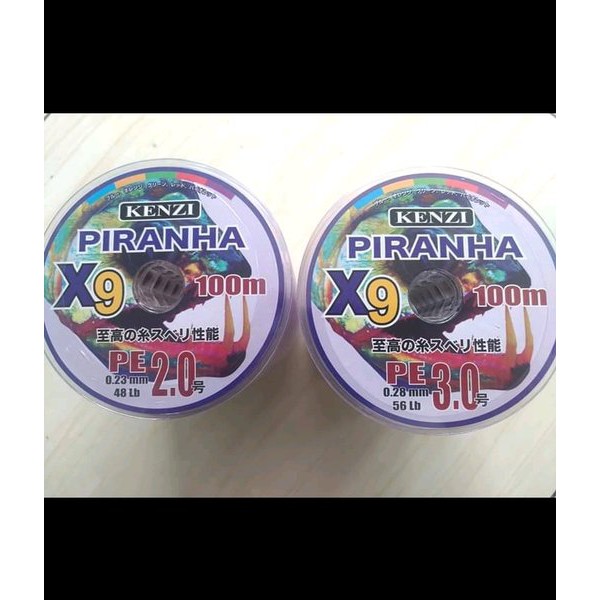 Senar Casting kuat Pe Kenzi Piranha x9 100mtr