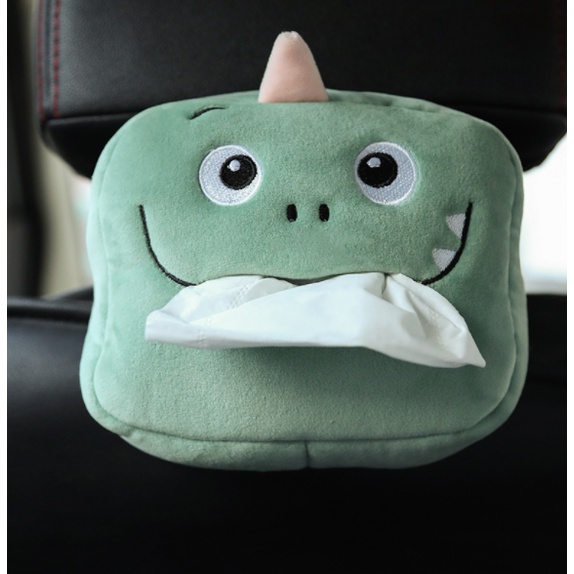 DODORY HL0235 Kotak Tisu Karakter Plushy  Tempat Tissue Mobil Kartun Hewan