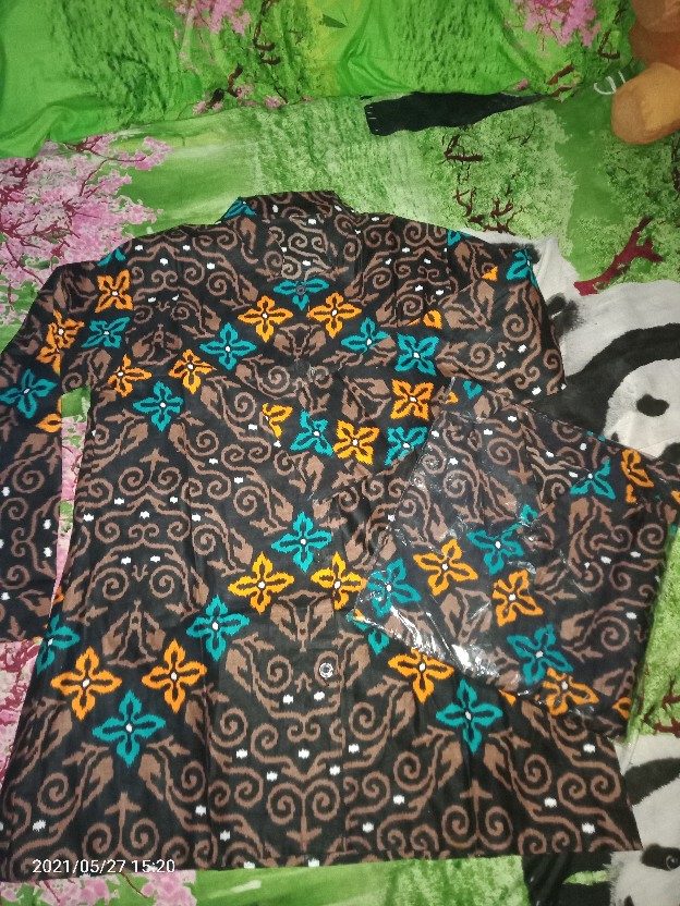 Batik Wanita Asj Sa Hrb026 Kenongo Kemeja Tosca Pendek