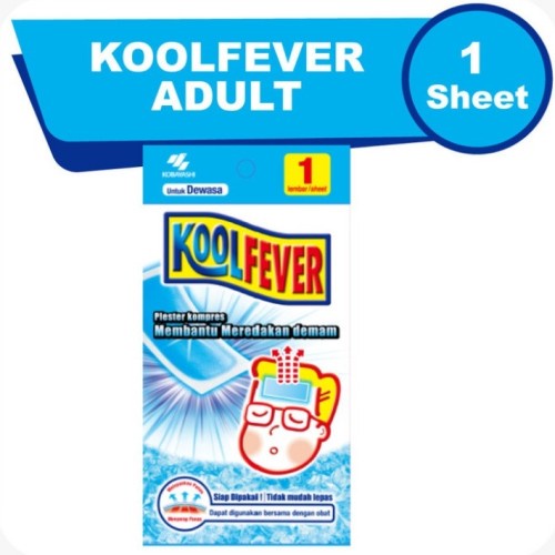 Kool Fever Adult 1 Lembar - KoolFever Plester Kompres Pereda Demam Dewasa